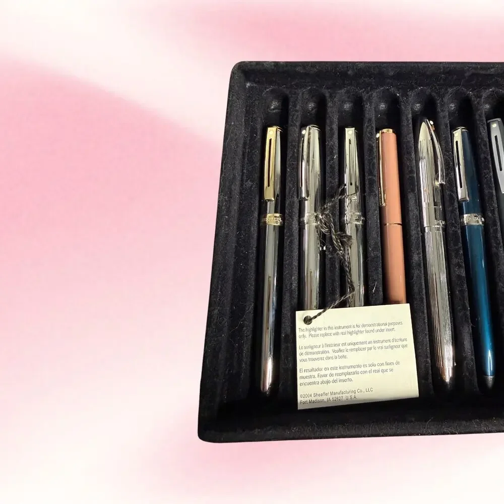 Vintage Sheaffer White Dot Pen Lot 11 Fountain Ballpoint Highlighter Y2K